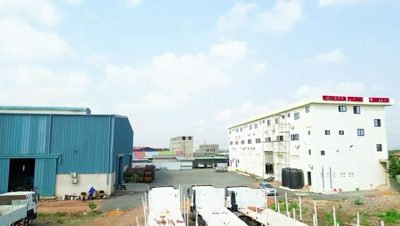 Warehouse and delivery truck